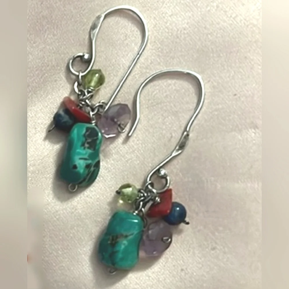 Silpada Mixed Stone Earrings W1034